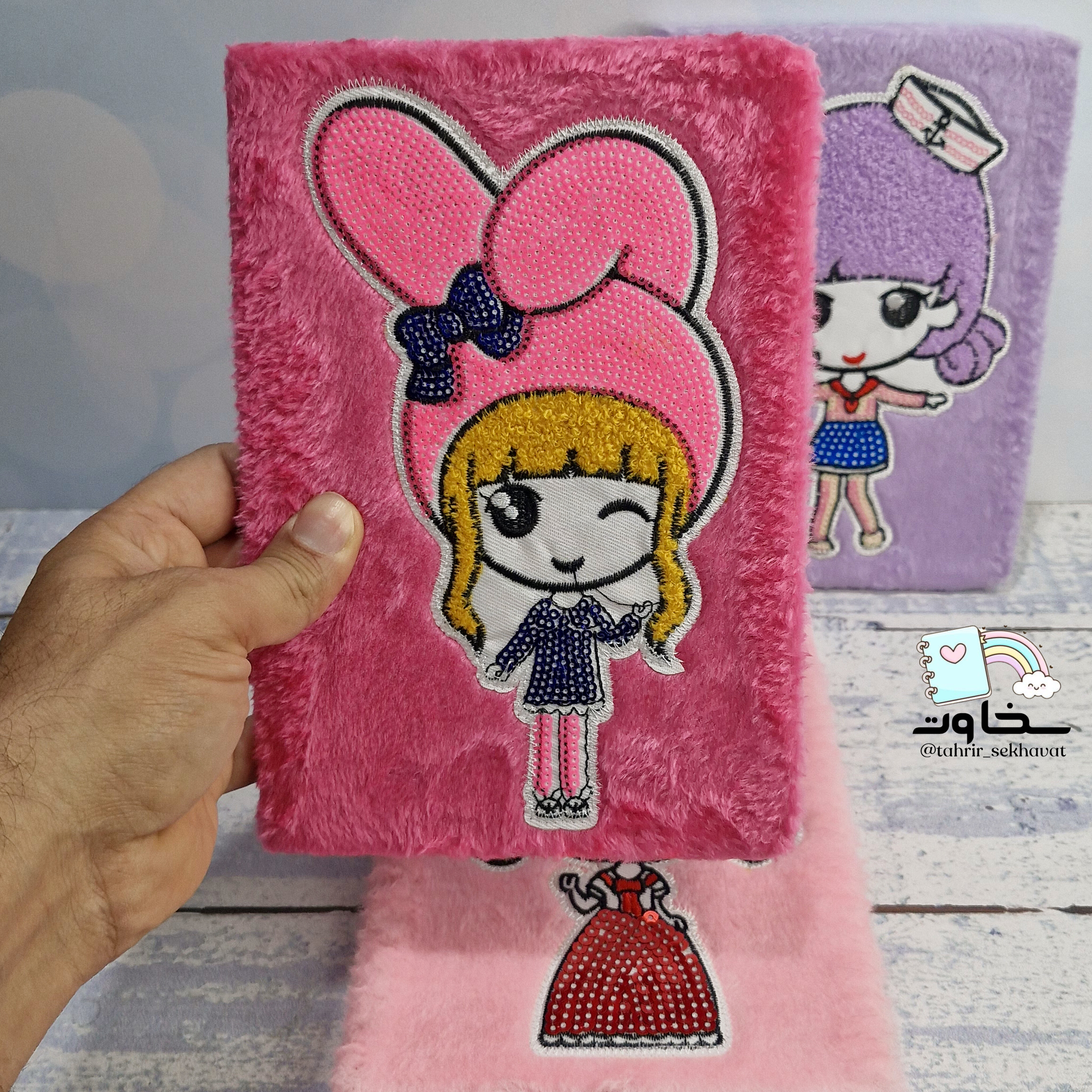 دفتر پولیشی مدل دختر (۱۰ عددی)