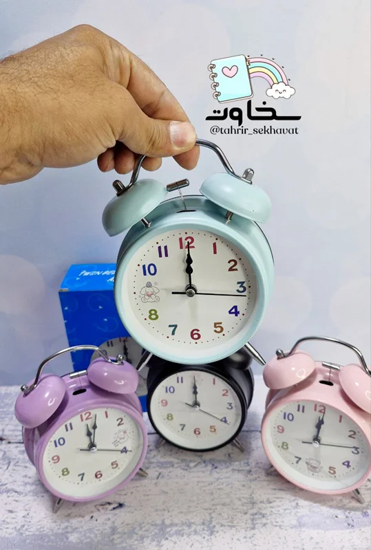ساعت فلزی پاستلی ⏰️۸عددی