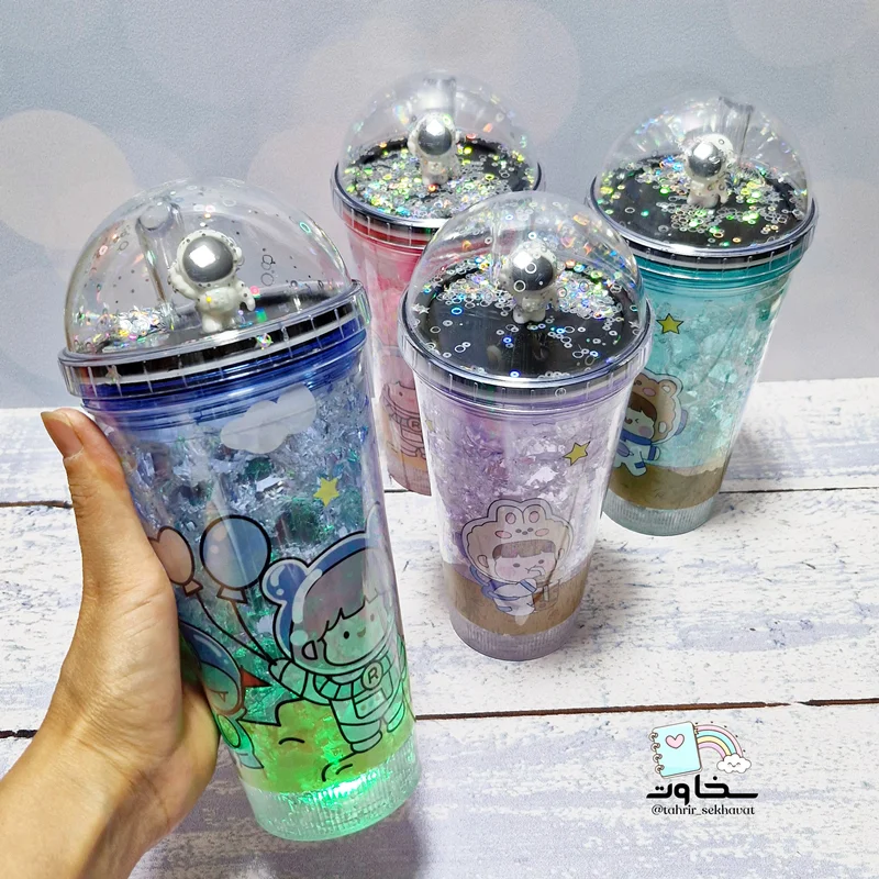 اسموتی ژله ای چراغدار طرح فضانورد(۴عددی)