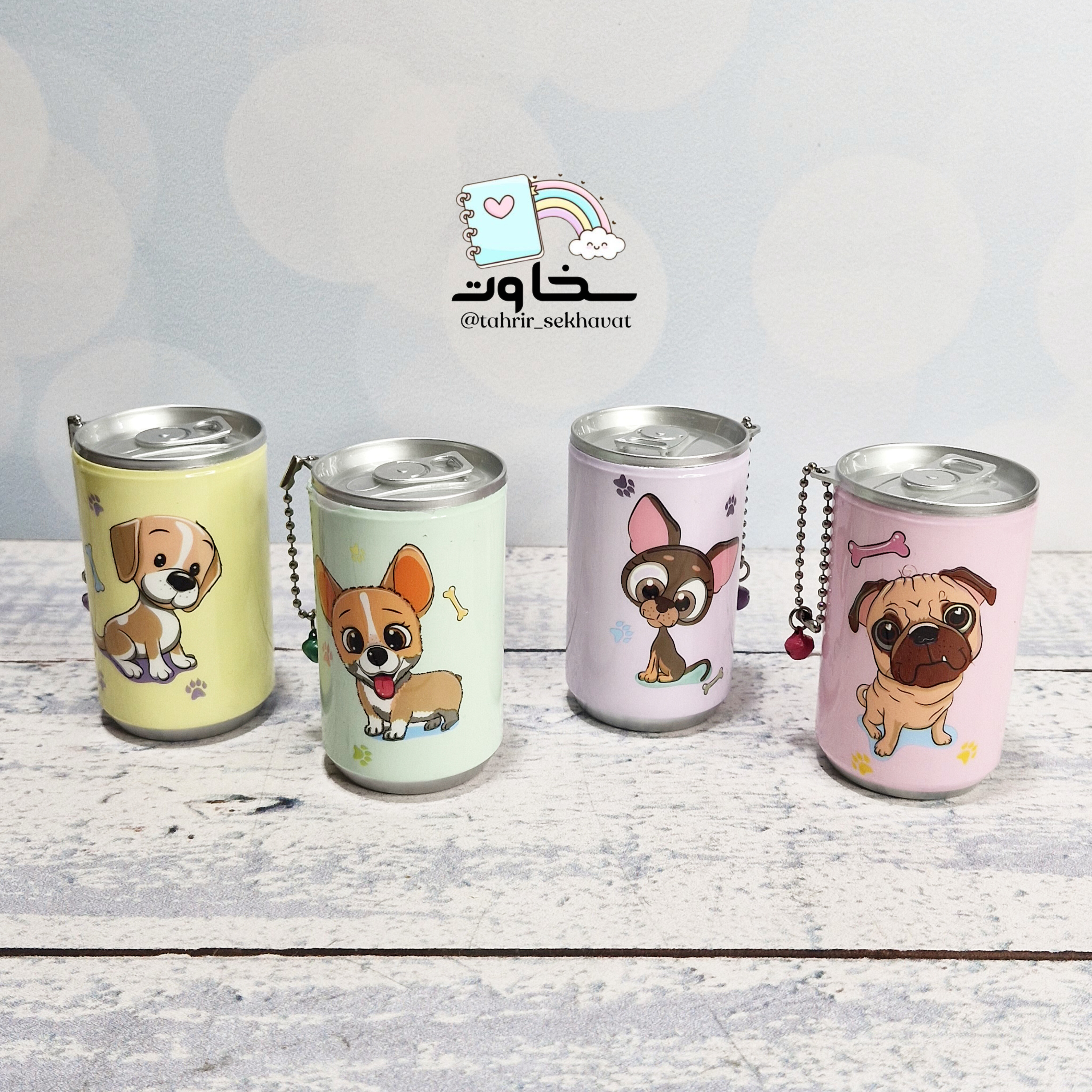 دستمال مرطوب فانتزی قوطی طرح سگ (۲۰عددی)