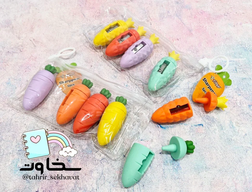 تراش پاکن سیلیکونی هویج و آناناس 🍍(۵۰عددی)