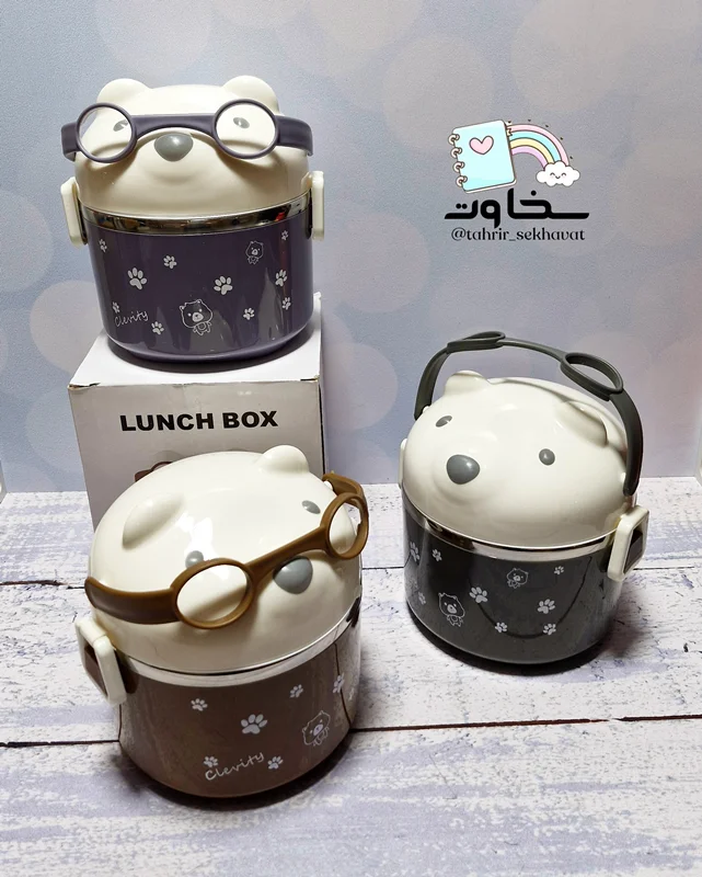 ظرف غذا وارداتی فانتزی خرسی(۶عددی)