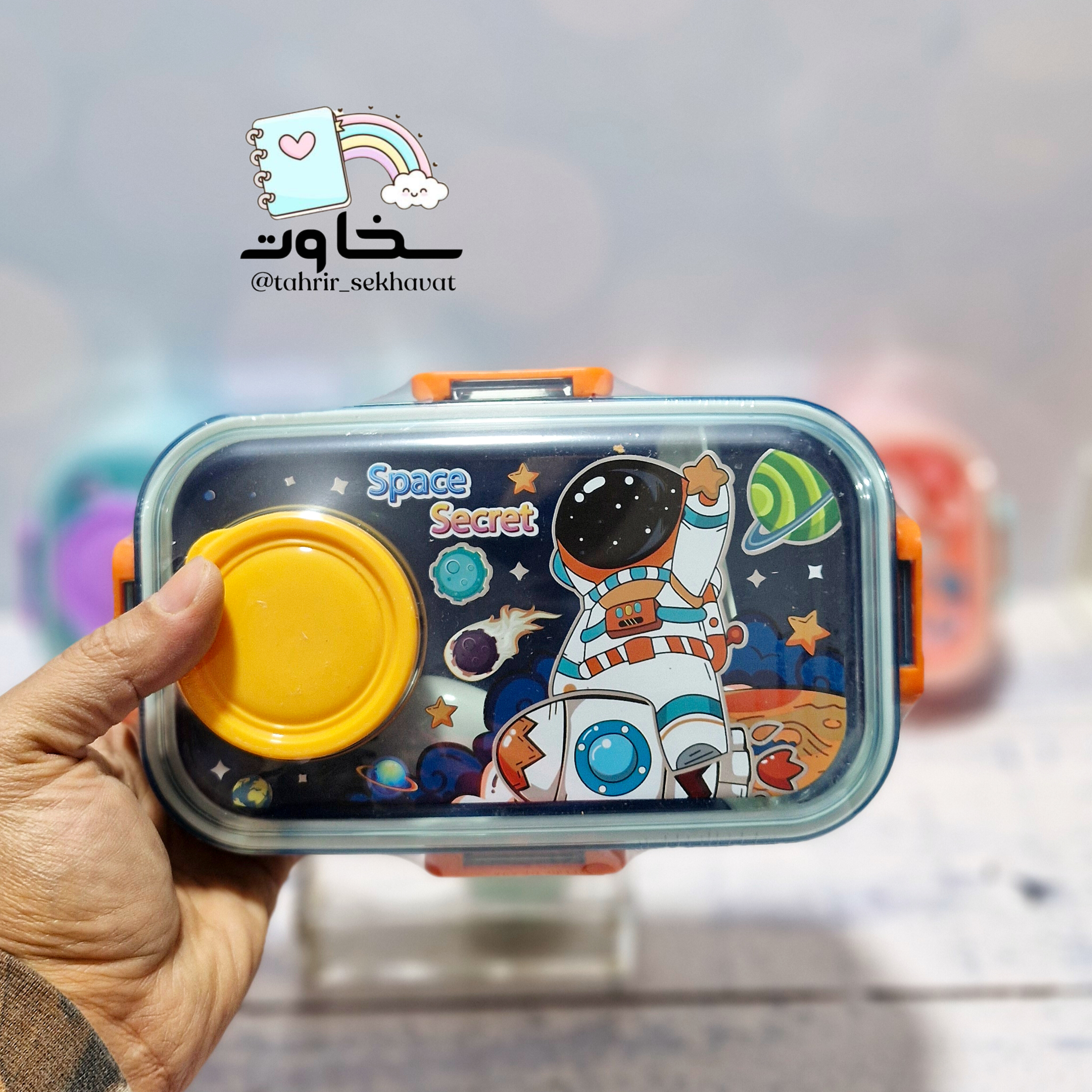 ظرف غذا وارداتی فانتزی ۴قفل(۶عددی)