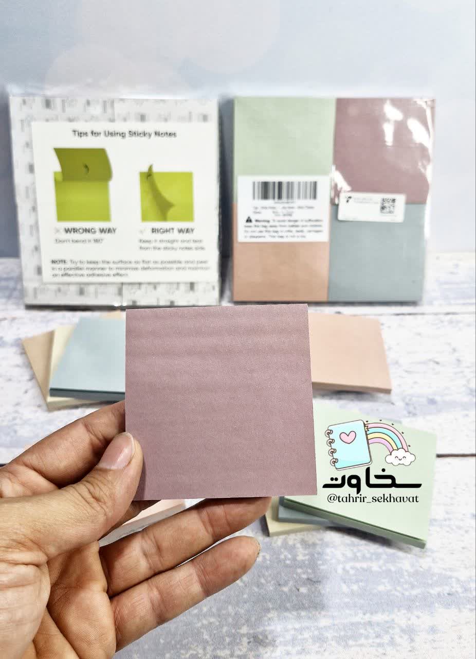 استیک نوت پاستلی۱۲ رنگ (mm ۷۶×۷۶)۶۰عددی