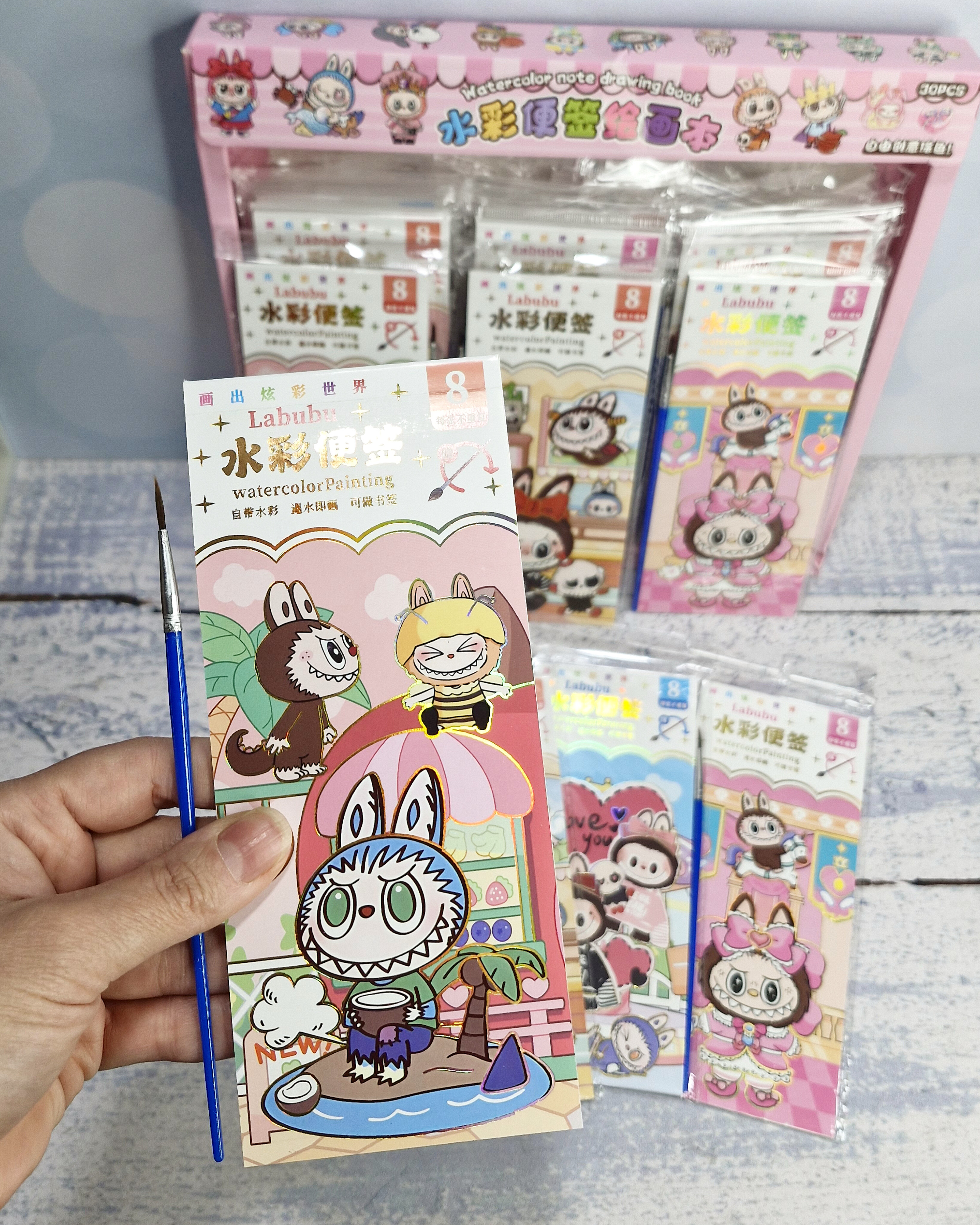 دفترچه آبرنگی فانتزی لبوبو ( ۳۰ عددی)