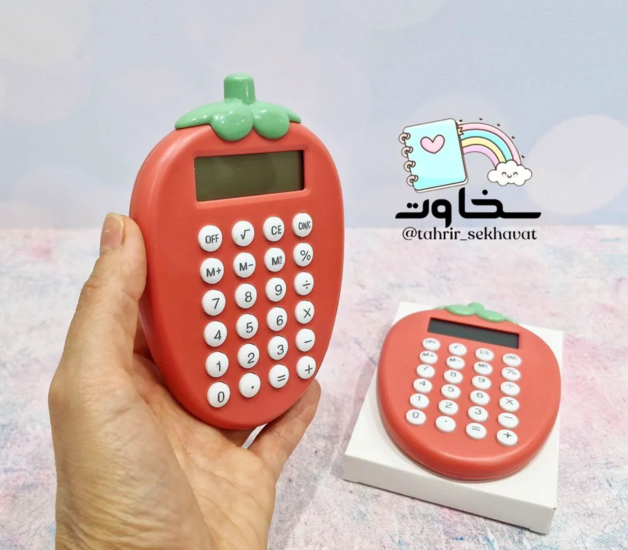 ماشین حساب فانتزی توت فرنگی(۱۰عددی)