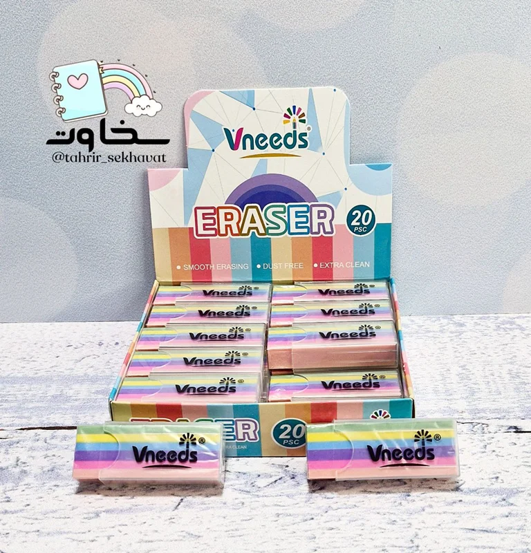 پاکن قابدار رنگ پاستلی Vneeds(۲۰عددی)