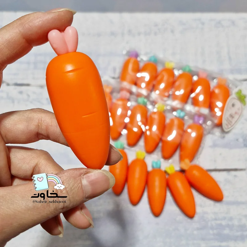 هایلایتر فانتزی ۶رنگ هویج (۱۲ بسته)