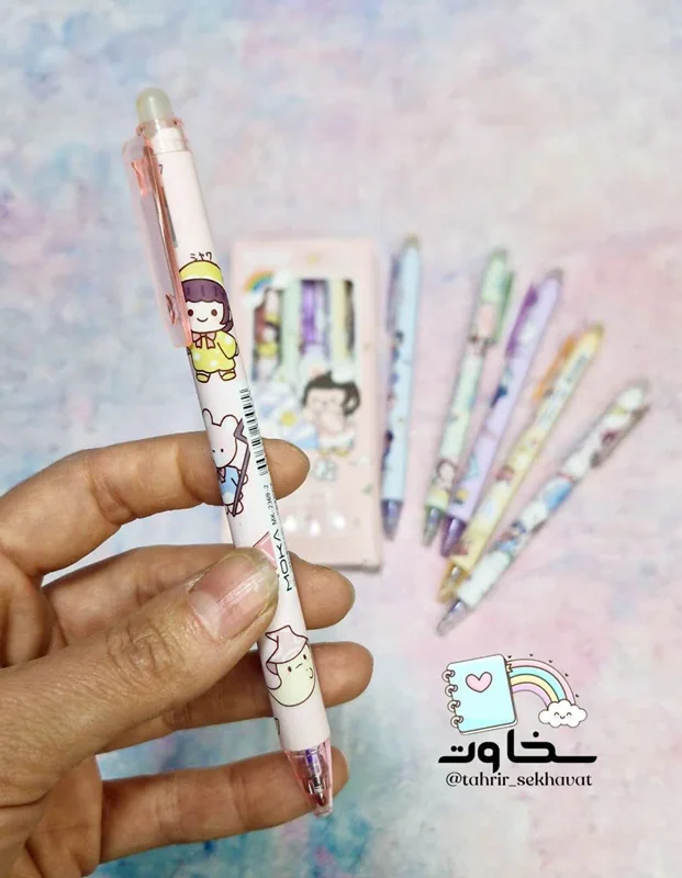 خودکار پاکندار فشاری دخترک(moka)۲۴عددی