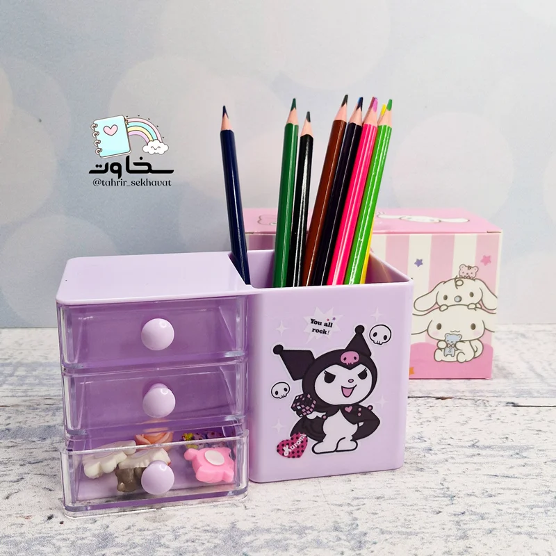 جاقلمی و ارگانیزر کرومی (۵عددی)