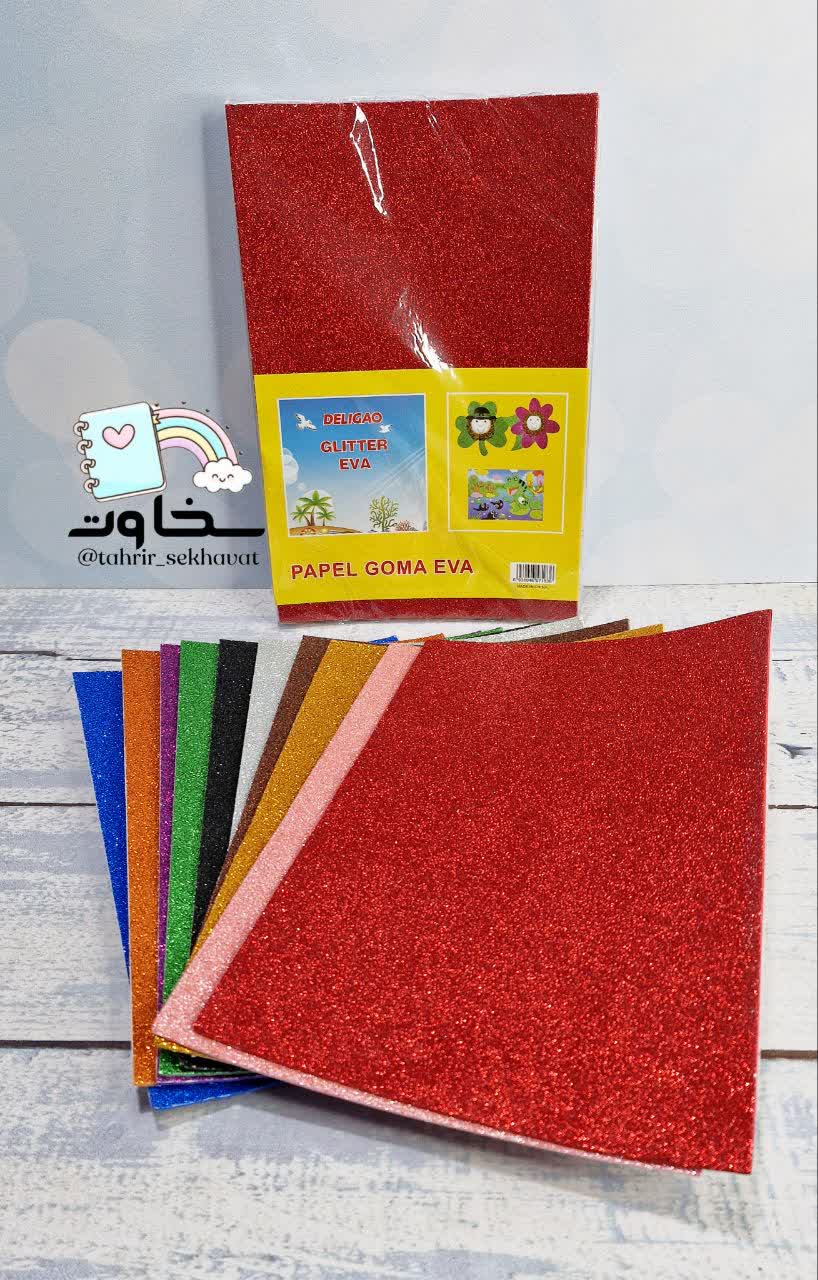 فوم اکلیلی پشت چسبی ۱۰ رنگ (۱۰ بسته ای )